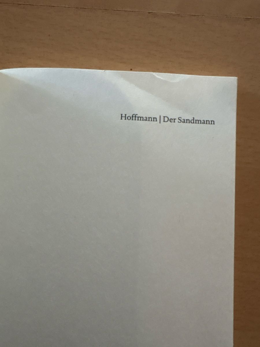 Libri: Hoffmann | Der Sandmann | Reclam | Universal-Bibliothek – Usato da Aarburg venduto da arc_svt5 2