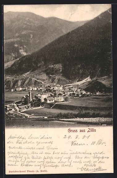 Cartoline postali: Zillis, Teilansicht mit Strassenpartie – Usato da Berlin venduto da bartko-reher