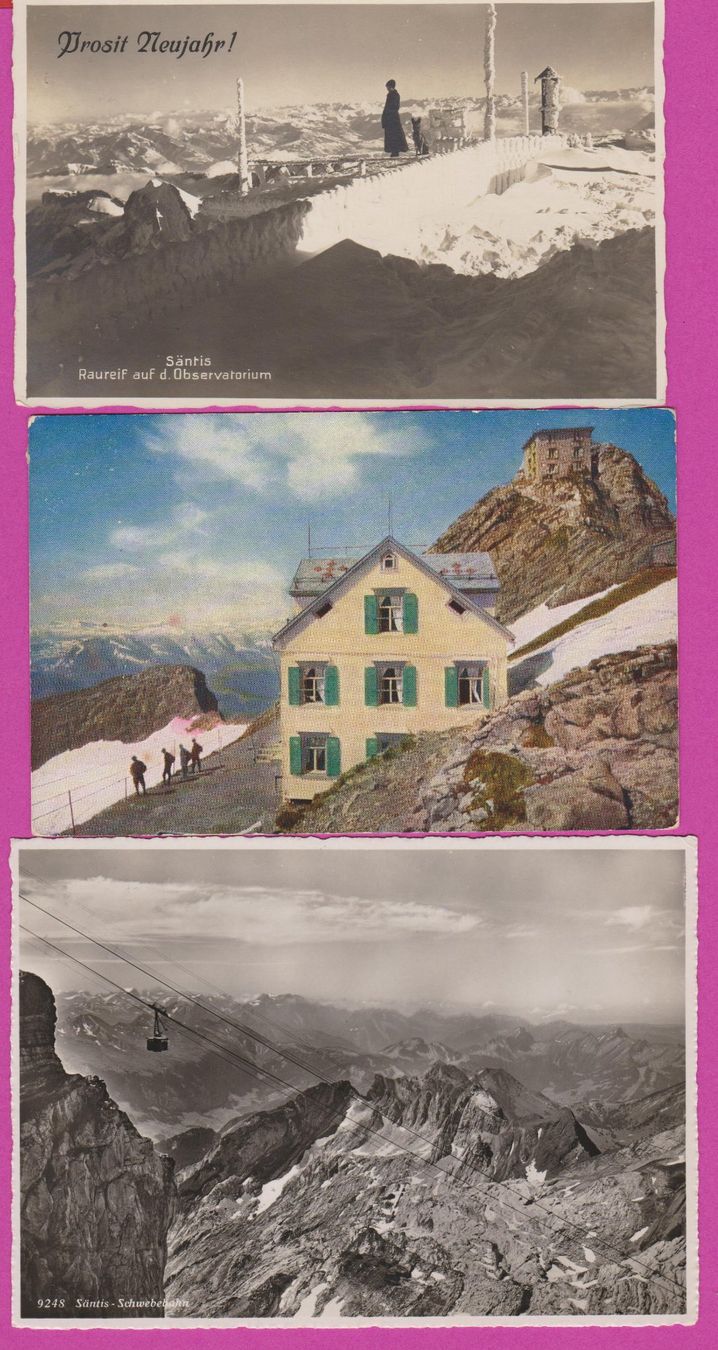 Cartes postales: Säntis  :  3 alte Ansichtskarten vom Säntis – D'occasion à Vitznau par Ropaku