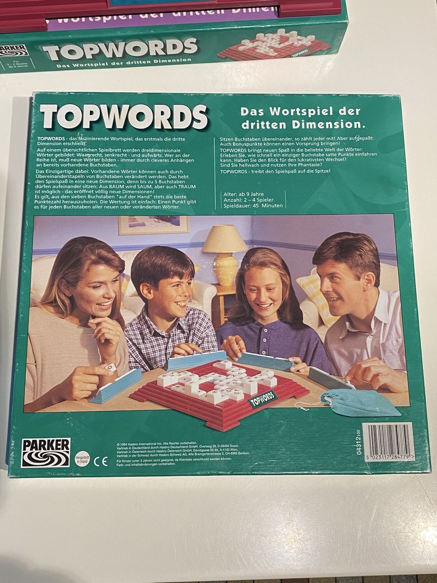 Parker Giochi: TOPWORDS von PARKER 1994!! – Usato da Utzigen venduto da Lasagne99 2