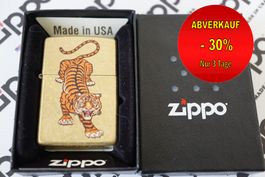 ZIPPO Feuerzeug - Tiger - Brass Shell (2024)