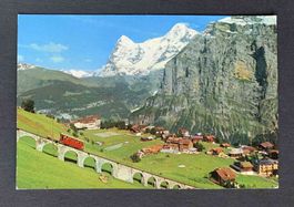 AK Mürren Allmendhubelbahn Eiger und Mönch