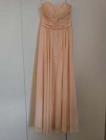 Sommerliches Abendkleid/Ballkleid in Apricot, Grösse S