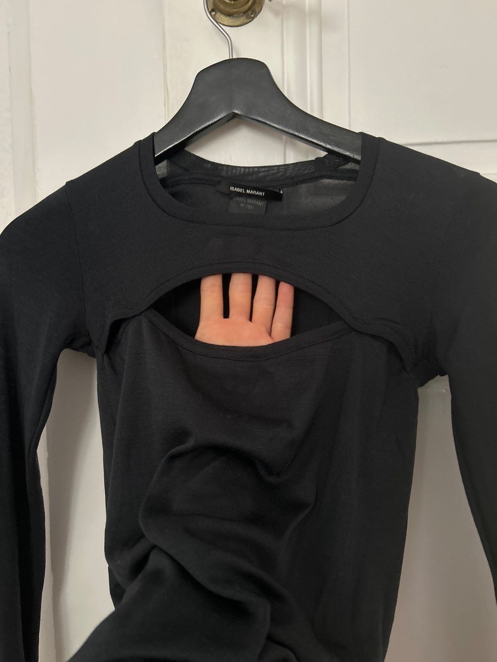 Isabel Marant Tops: Isabel Marant Black Silk Longsleeve Top XS – Neu (gemäss Beschreibung) aus Genève von TreasureChest 3