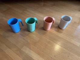 4 Kunststoffbecher, lebensmittelechtes PP