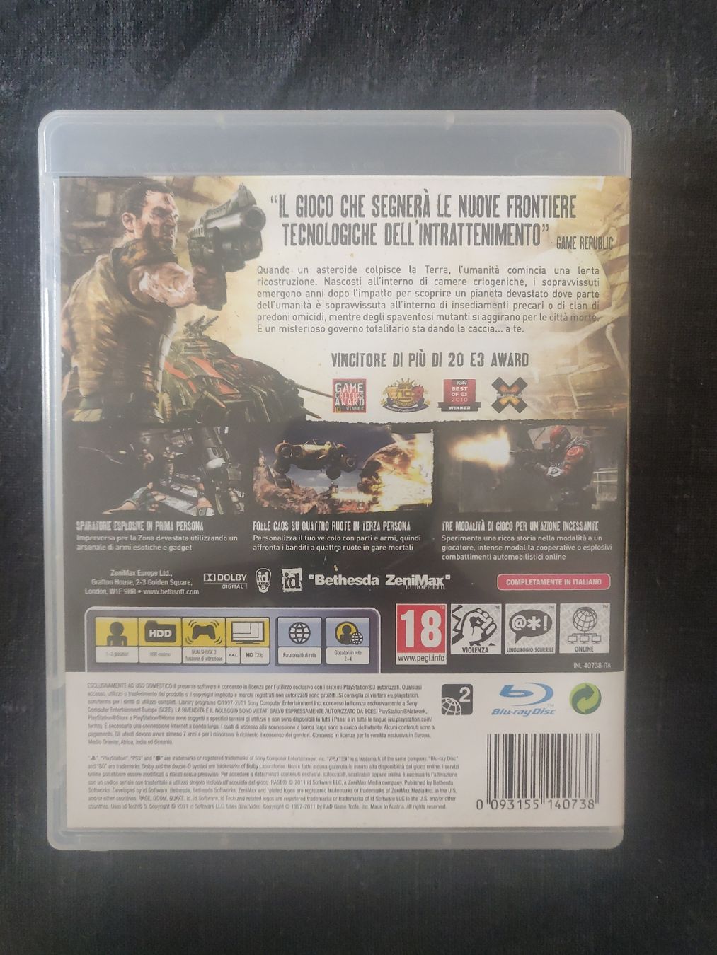 Sony Konsolen: rage ps3 – Gebraucht aus Bellinzona von SuisseElectronics 1
