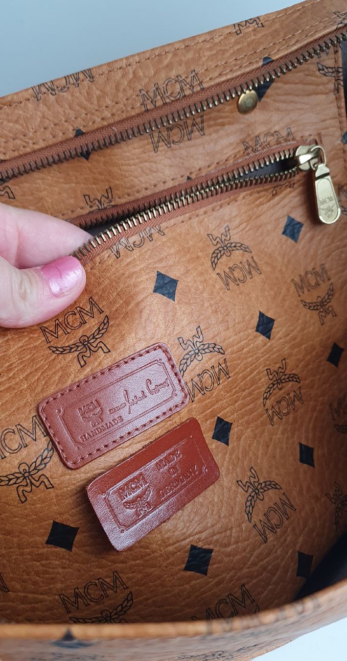 Mcm Borse da donna: MCM Shopper Medium Cognac Canvas – Usato da Niederteufen venduto da Mira_72 8