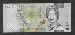 Bahamas  1/2  Dollar  Bankfrisch