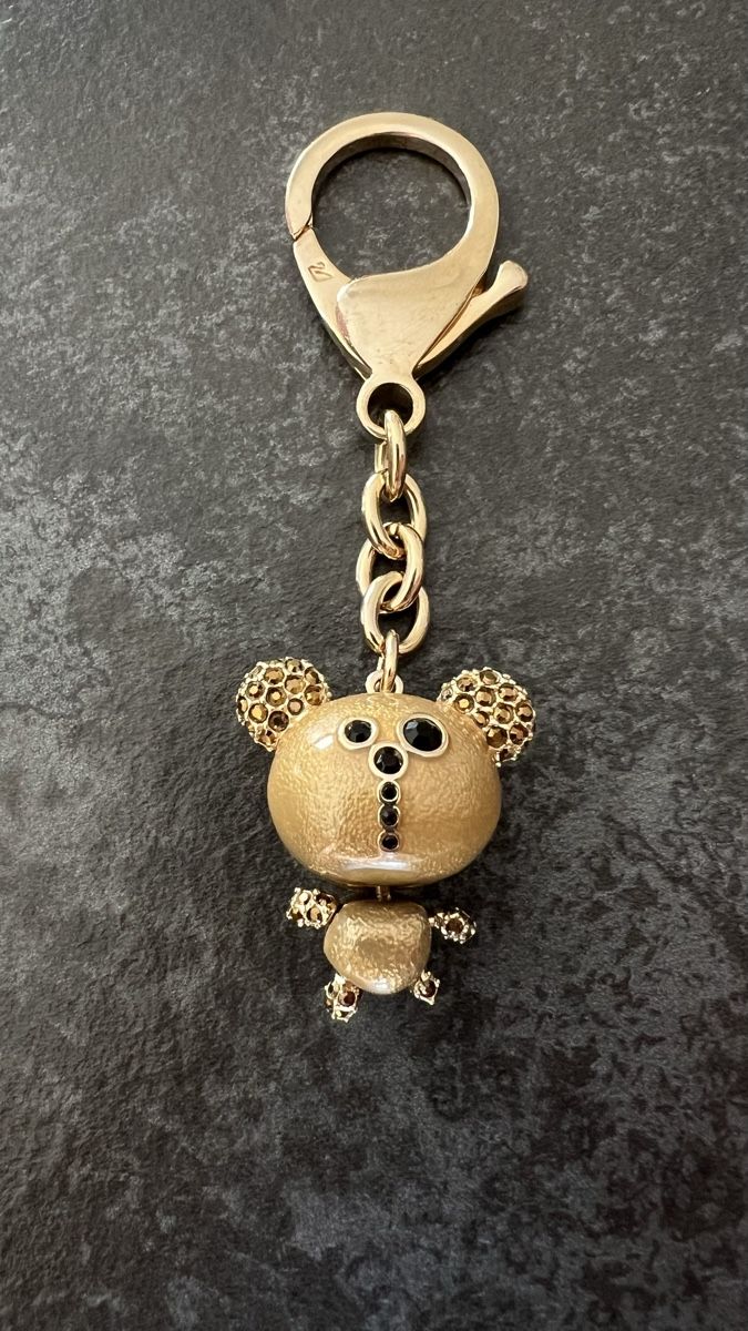 Swarovski Portachiavi: Porte-clés ours doré Swarovski – Nuovo (secondo la descrizione) da Nyon venduto da stylevintage79