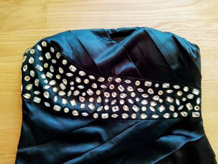 Kleid schwarz / gold Gr. M / L - Yi jia