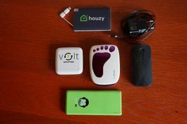 5 Powerbanks + Ladegerät