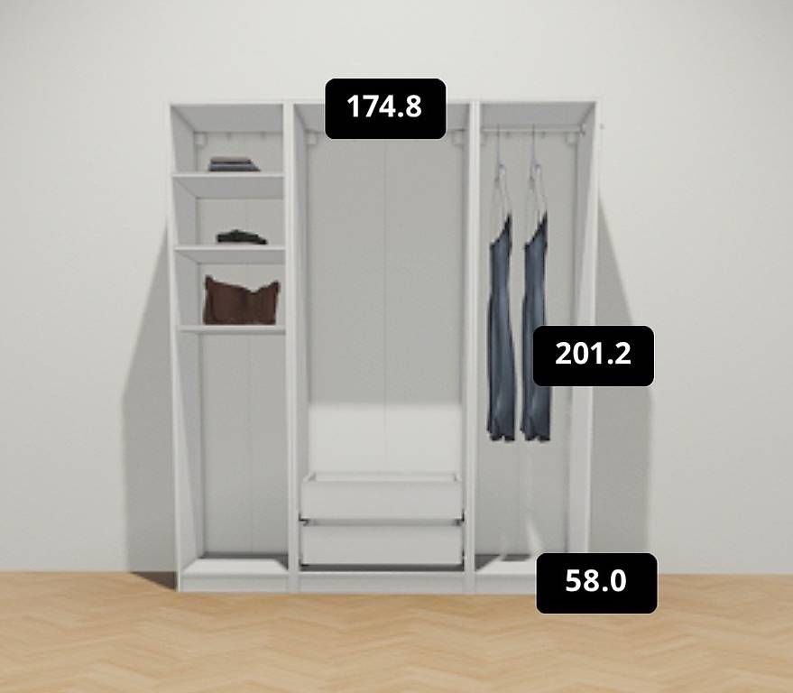Armadi: IKEA PAX Kleiderschrank weiss – Usato da Winterthur venduto da kat_s9nl 2