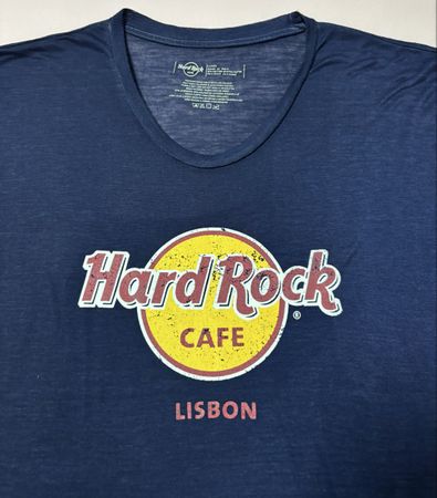 Hard Rock Cafe T-Shirt Lisbon dunkelblau Grösse XL