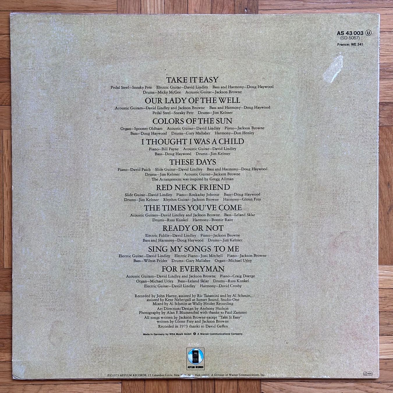 Dischi in vinile: LP  - Jackson Browne - For Everyman – Usato da Breganzona venduto da Onairda75 1