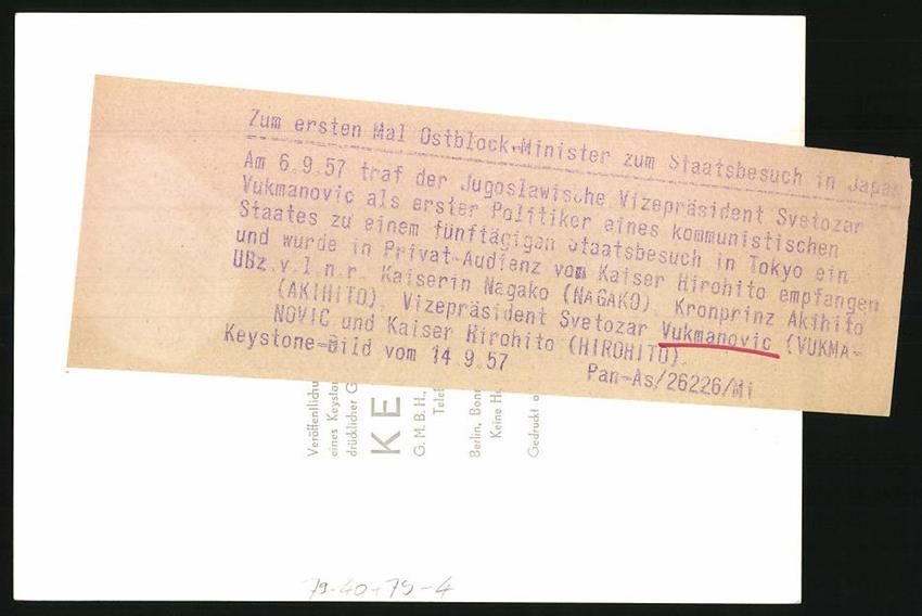 Fotografie & Manifesti: Fotografie Keystone, München, Vizepräs – Usato da Berlin venduto da bartko-reher 1