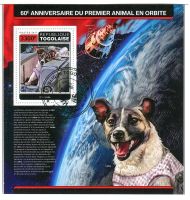Block "Raumfahrt. Sputnik 2. Laika". Togo
