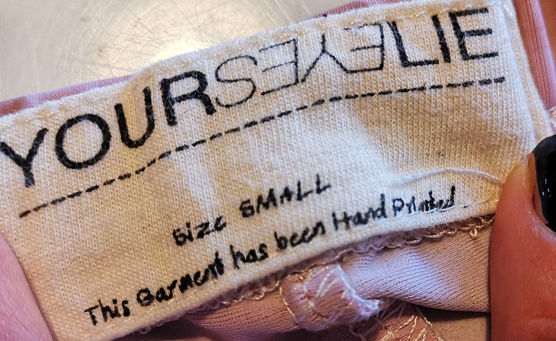 Leggings: Hand printed Leggings, pink_flamingo – Usato da Uerikon venduto da pink_flamingo 5