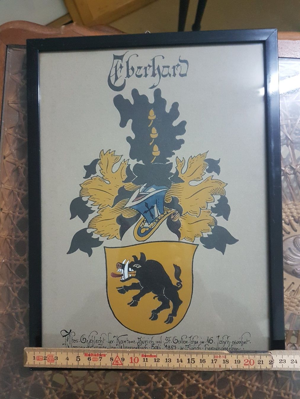 Altro in Antiquarato & Arte: Bild aus Wappenbuch Name Eberhard – Usato da Schwerzenbach venduto da Dee_z 2