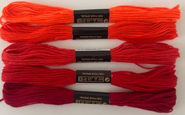 5x Stickgarn neu