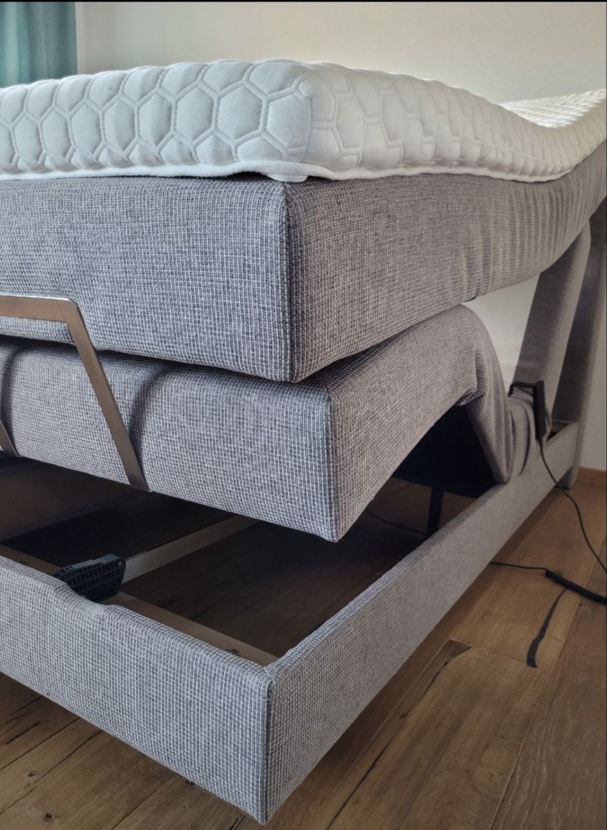 Letti: Boxspringbett elektrisch verstellbar 2x90x215cm grau – Usato da Cham venduto da Alexandar1986 4