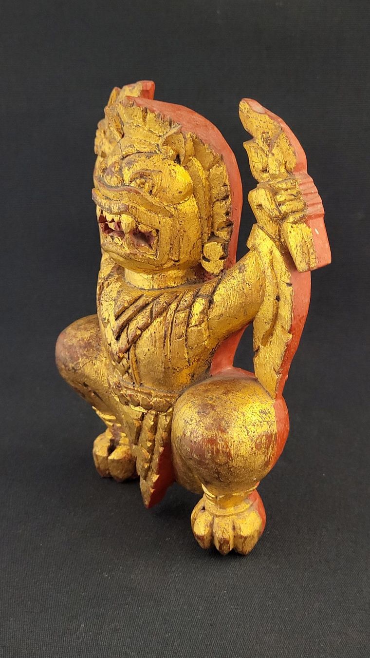 Sculture & Statue: Asiatische Holzfigur handgeschnitzt – Usato da Basel venduto da spinne02 4