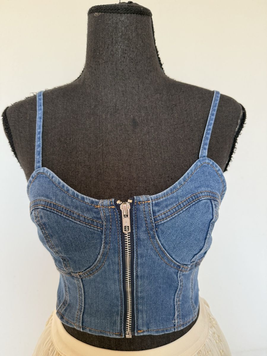 Top: elastisches Boho Jeanstop – Nuovo (secondo la descrizione) da Sigriswil venduto da ck56