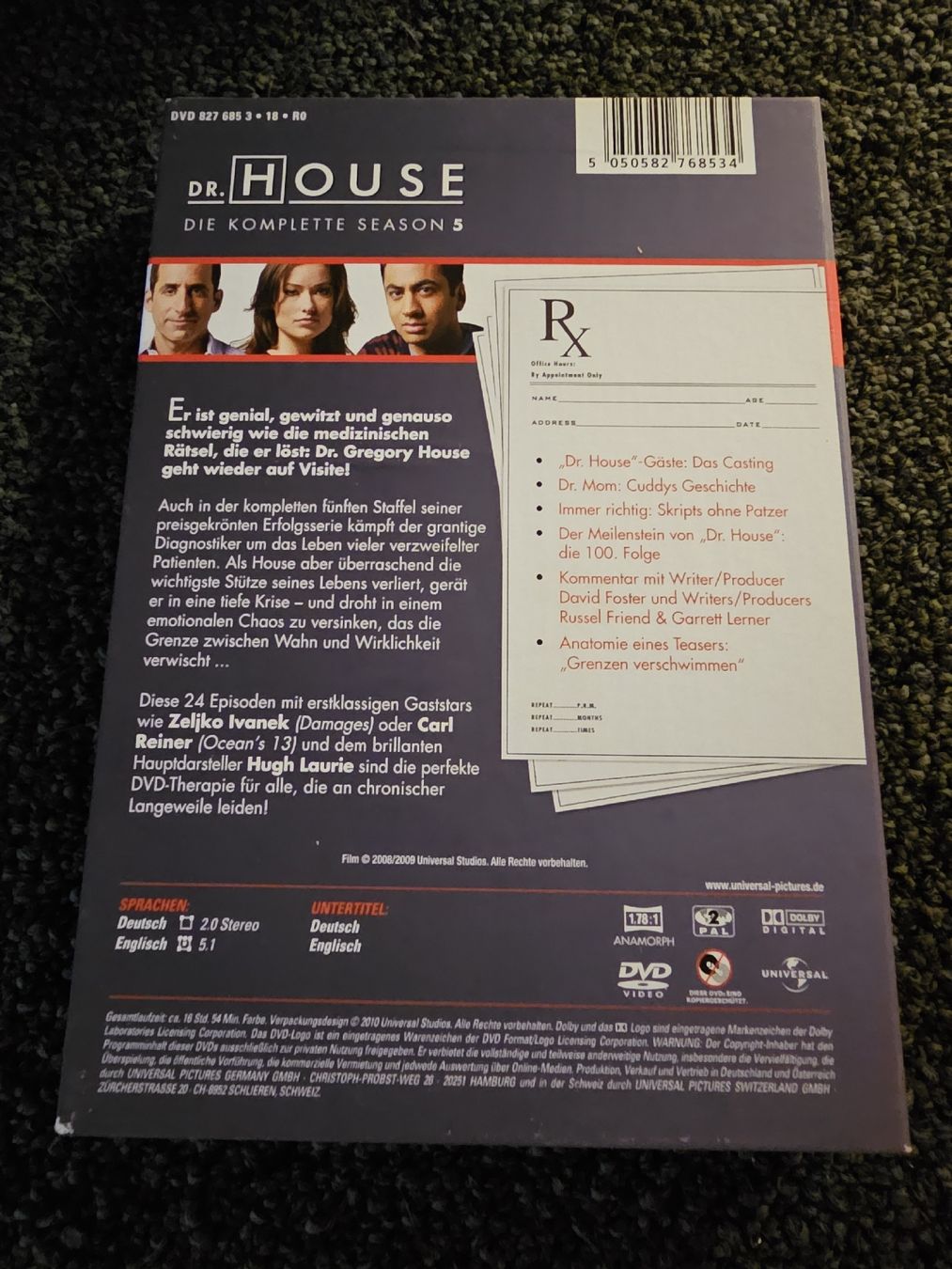 Tutti i DVDs: Dr. House Staffel 5 – Usato da Ruswil venduto da jan_bxl5 1