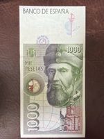 1000 Pesetas Spanien 12.10.1992 Banknote guter Zustand
