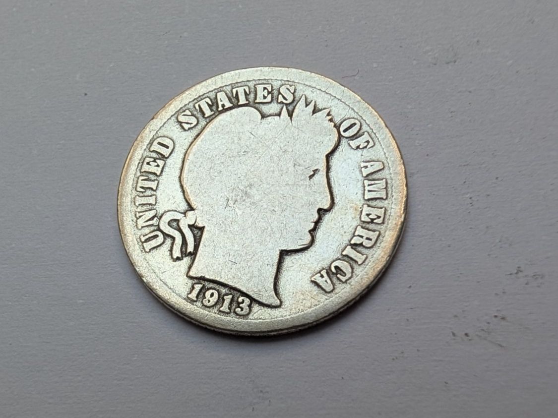 Toutes les monnaies: 🇺🇸  USA Dime 1913 - Barber - silver – D'occasion à Chavannes-Renens par silverismoney