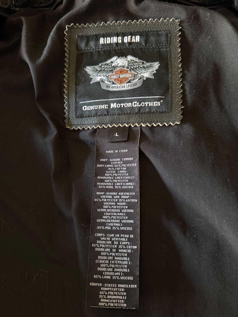 Harley-Davidson Vestes: Harley Davidson Motorradlederjacke – D'occasion à Möhlin par rot_ds26 2