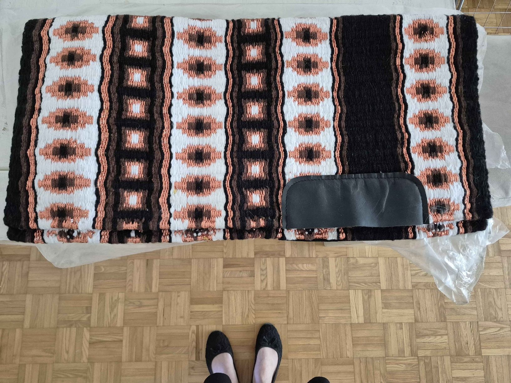 Coperte: Blanket mit schönem Muster, gut erhalten – Usato da Laufen venduto da Fiiben