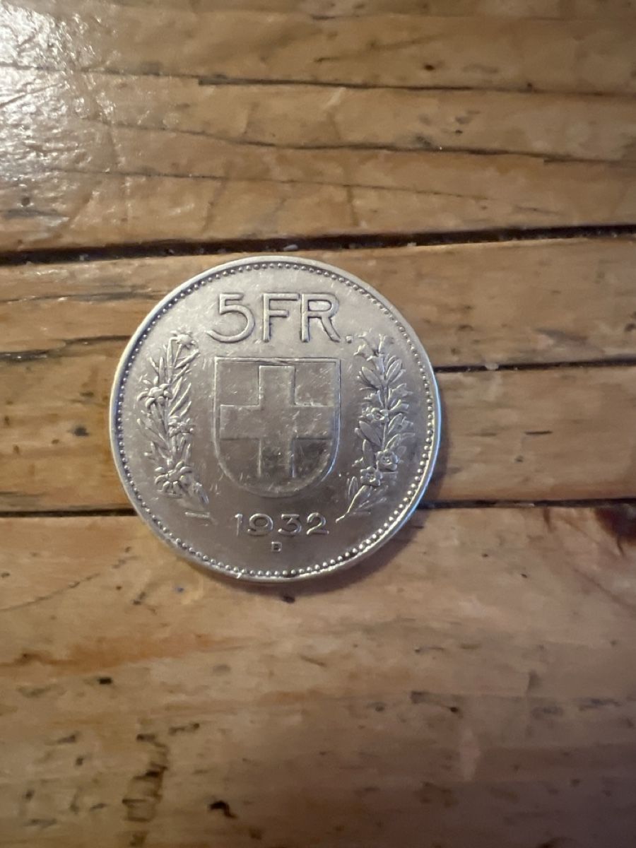 Toutes les monnaies: 5FR 1932 – D'occasion à Hittnau par BrigitteM8335