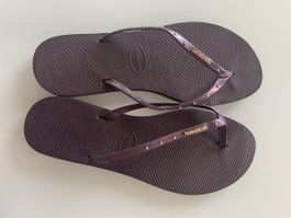 Havaianas Flip-Flops Lila Grösse 39/40 neuwertig