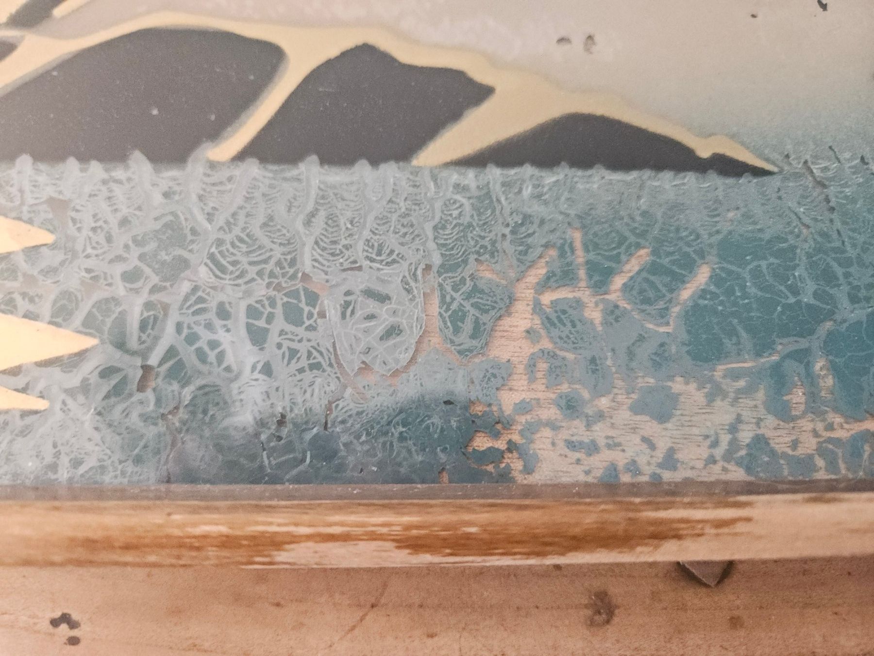 Servierplatten: Plateau art déco en verre peint – Gebraucht aus Thônex von lacomtessedesfees 4