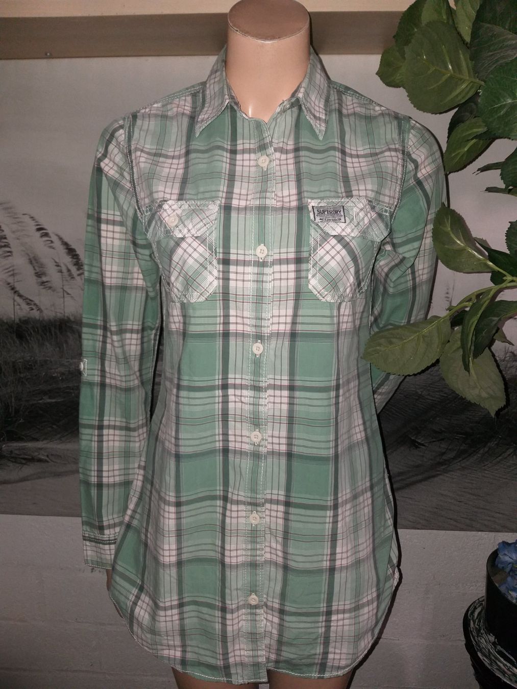 Superdry Chemisiers: SUPERDRY  Chemisier / Bluse  Taille / Grosse M – D'occasion à Cossonay-ville par Super-Price-Quality