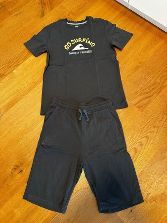 La Redoute Pyjama 2-teilig Gr. 158/164, grau