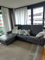 Ledersofa dunkelbraun mit Relaxfunktion