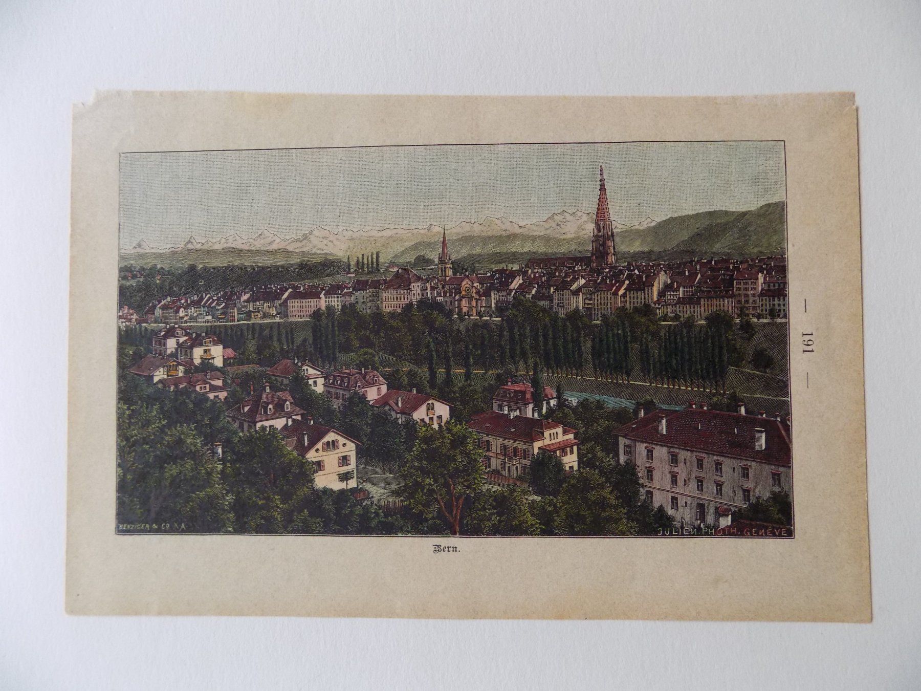 Incisioni: Bern kolorierte Xylographie – Usato da Risch venduto da Rischli15