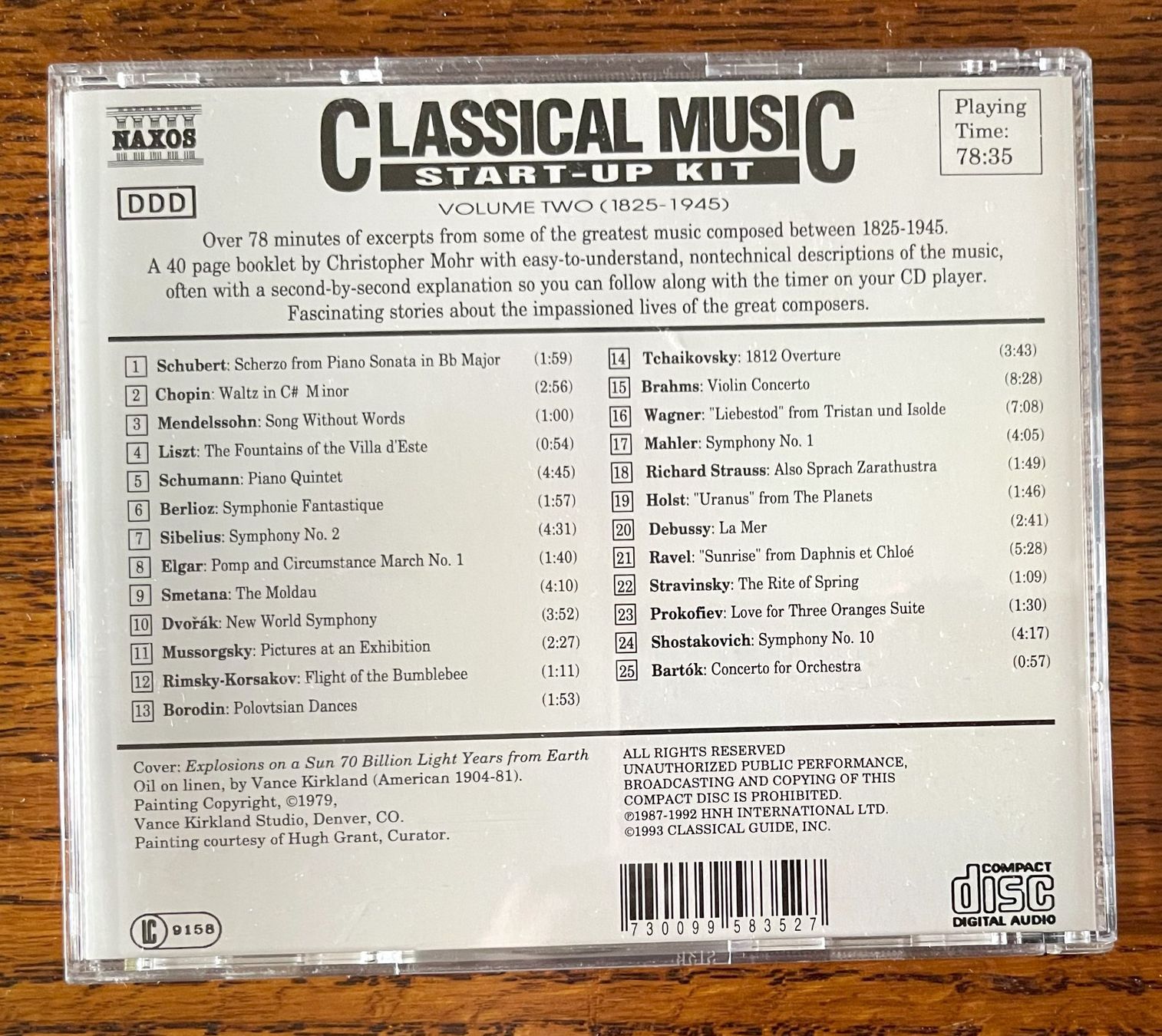 CD: CLASSICAL MUSIC - VOLUME TWO(1825-1945) CD – Usato da Oftringen venduto da Vucki 1