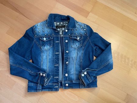 Coole Jeansjacke mit Nieten, Realty Jeans (Denimart), Gr. L