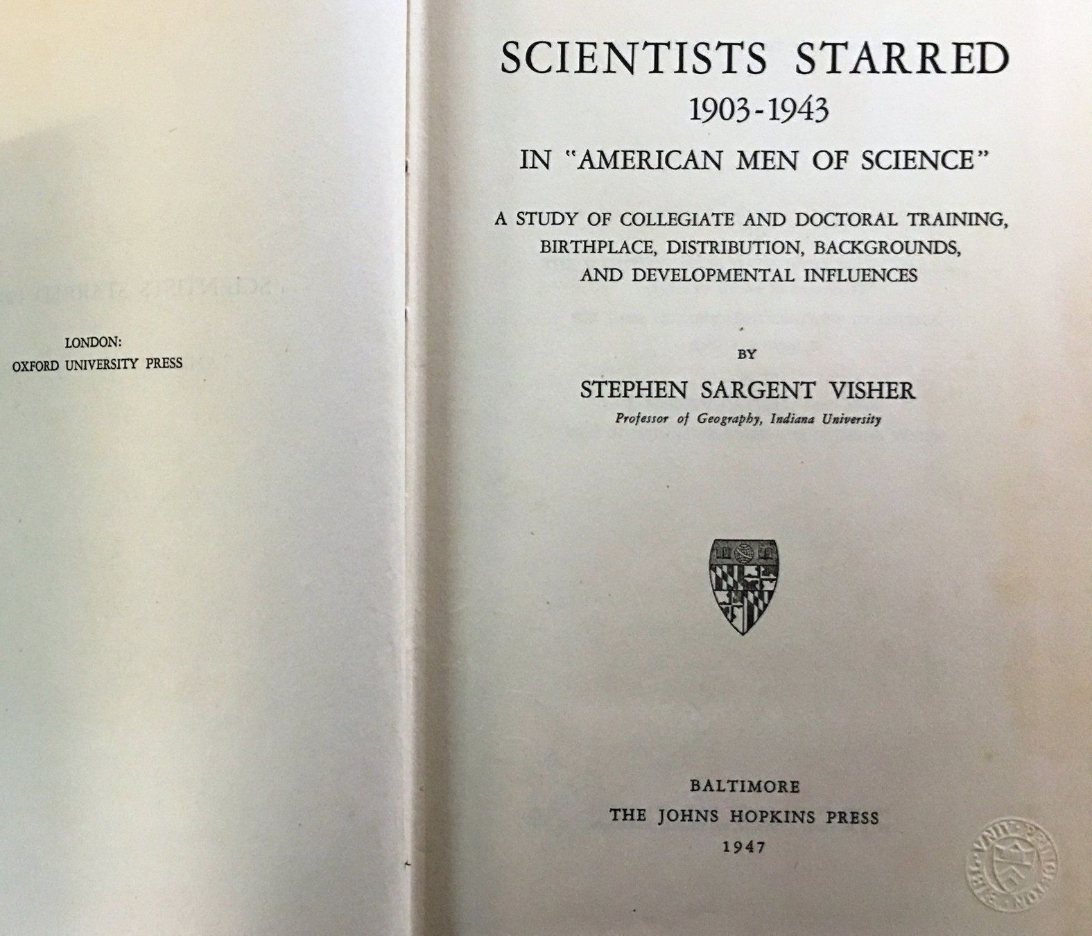 Libri: Scientists Starred, 1903-1943 – Usato da Oftringen venduto da Vucki
