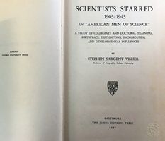 Scientists Starred, 1903-1943