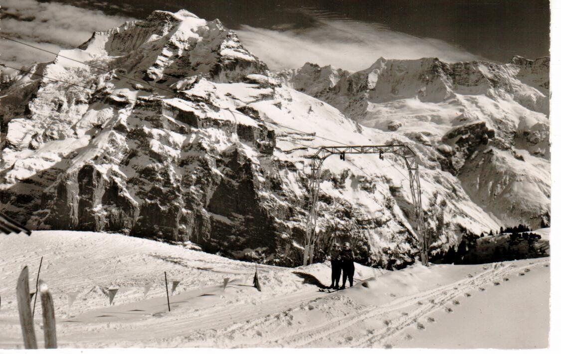 Cartoline postali: Mürren Skilift Maulerhubel – Usato da Wolhusen venduto da Curver9