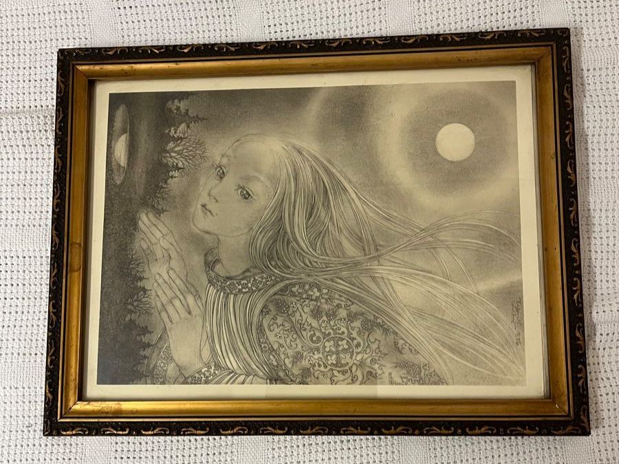 Grafica & Litografie: ANTIKE LITHOGRAFIE EINER BLEISTIFTZEICHNUNG / 1936 – Usato da Islikon venduto da sav_m8xk