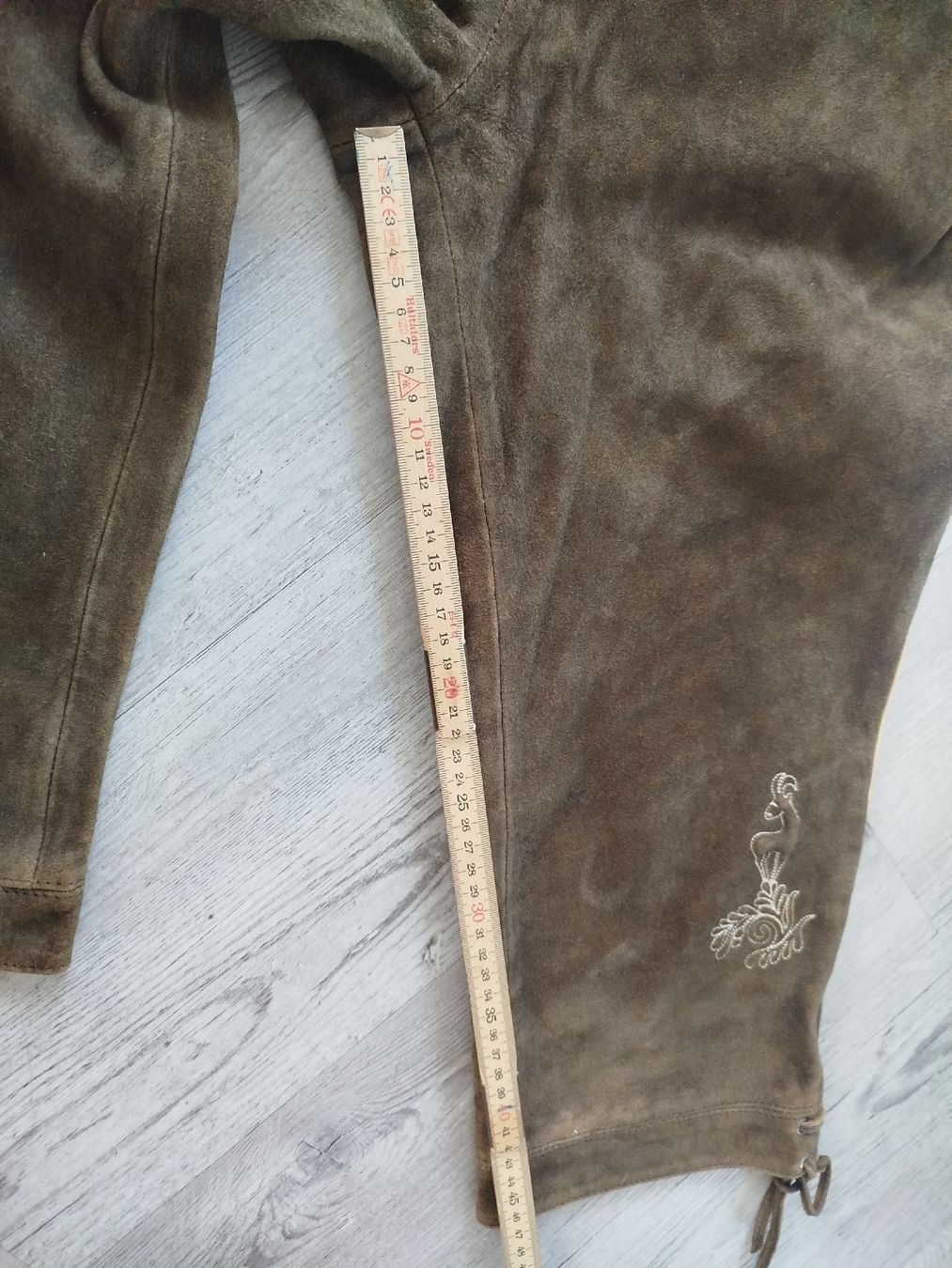 Pantaloni: Leder Trachtenhose der Wildschütz Gr. 46 – Usato da Glashütten venduto da lightmoon 4