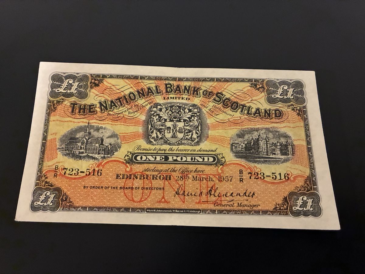 Billets de banque: 1 pound 1957 – D'occasion à Dällikon par Woldbanknoten 1
