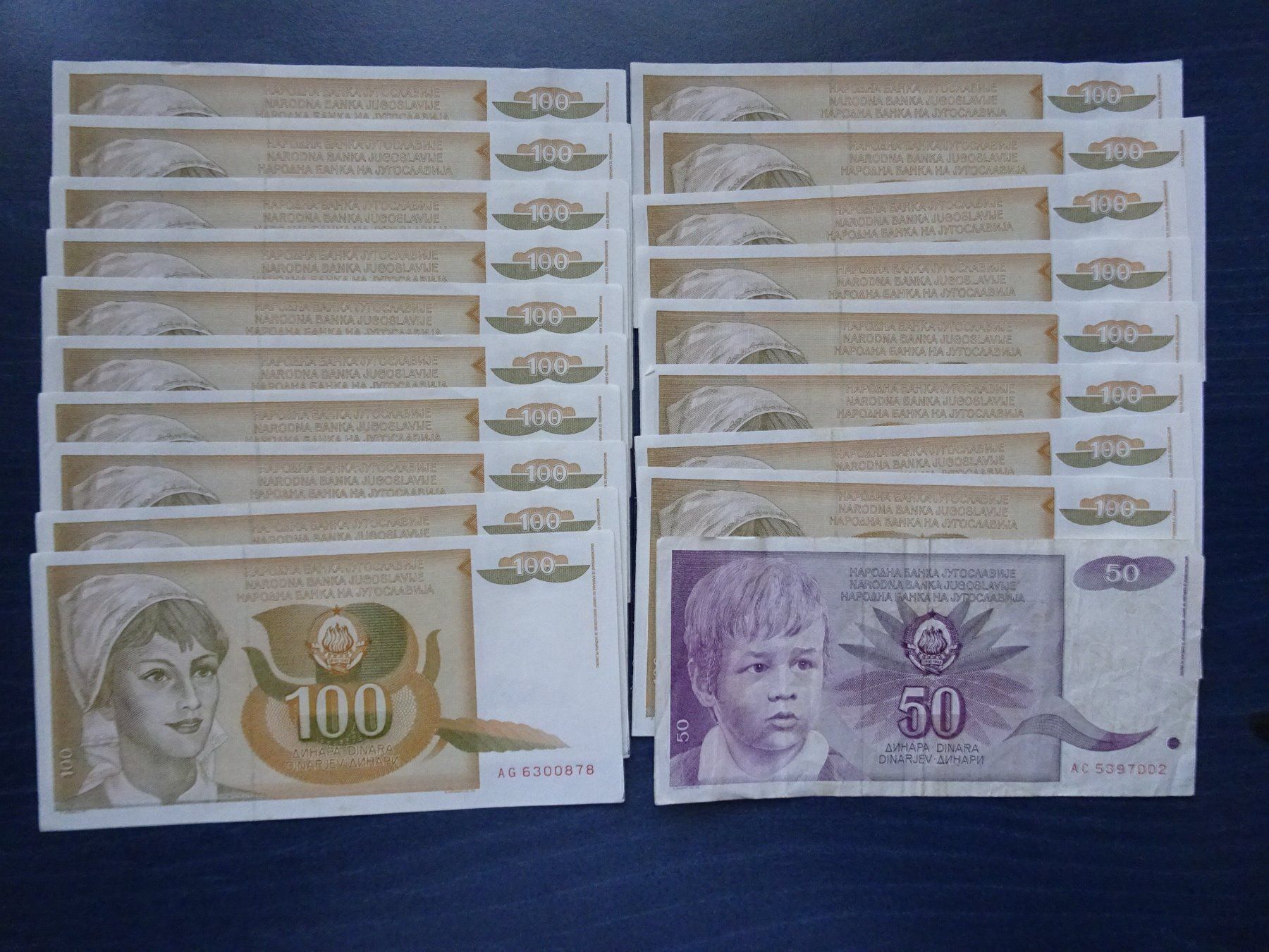 Billets de banque: Jugoslavische Dinar – D'occasion à Aadorf par Chnorli-Furz 1