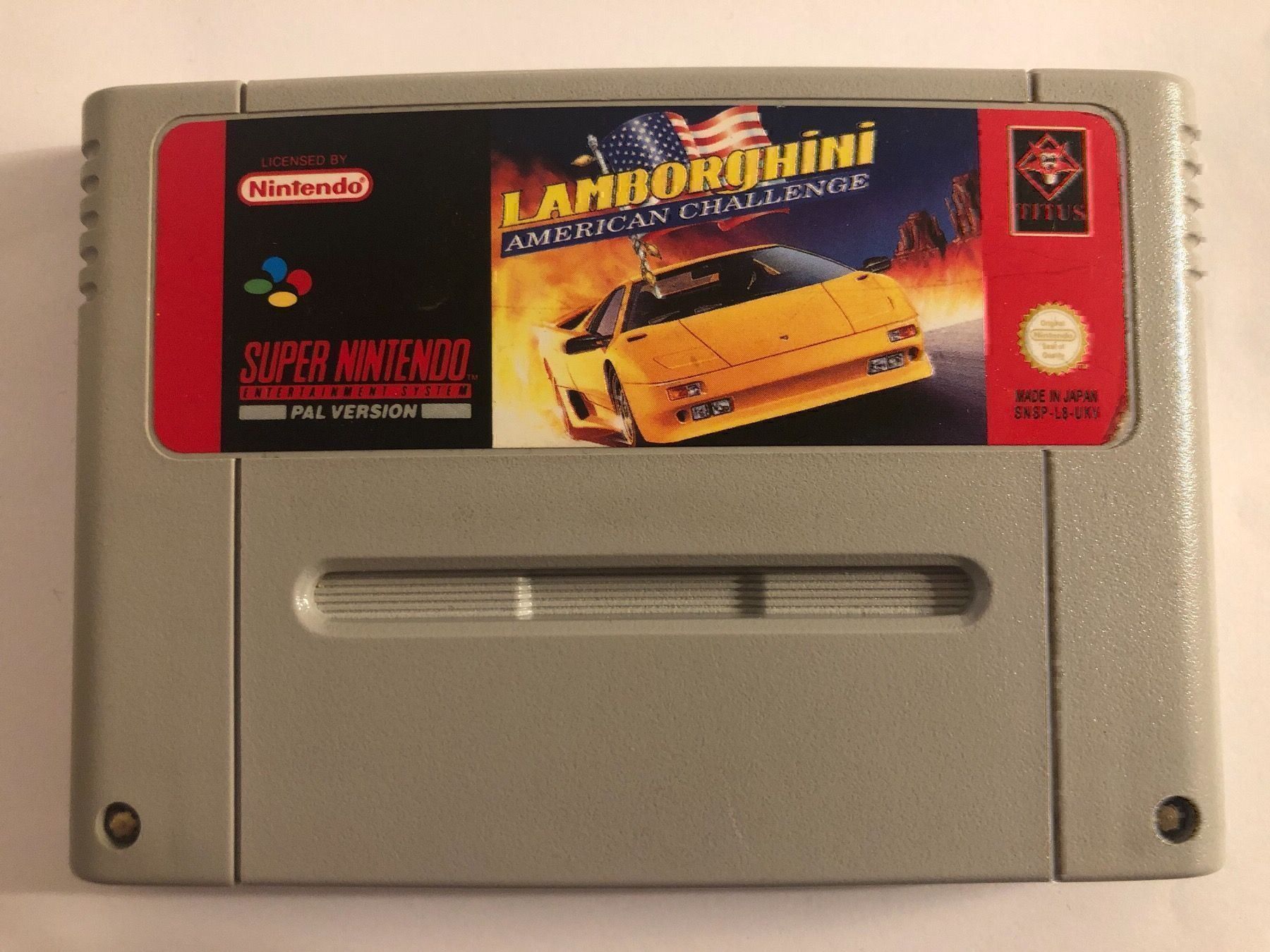 Nintendo Giochi: Lamborghini für Nintendo SNES – Usato da Kestenholz venduto da Naruto_01