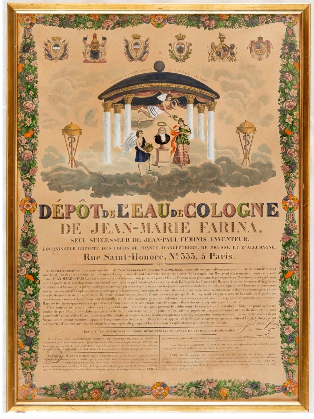 Foto & Immagini: Seltenes altes Plakat Eau de Cologne 19.Jh. – Usato da Eglisau venduto da mar_5rn2 1