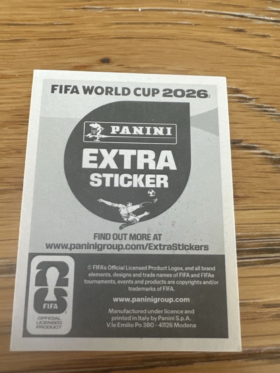 Panini Sammelbilder & Trading cards: Panini Extra Sticker Moisés Caicedo World Cup 2026 Basic – Neu und originalverpackt aus Grandson von Carpal 1